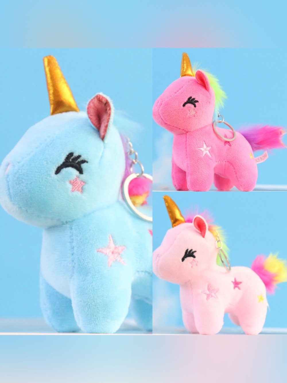 Unicorn 🦄 Plush Bag Charm Choose (1) NWOT